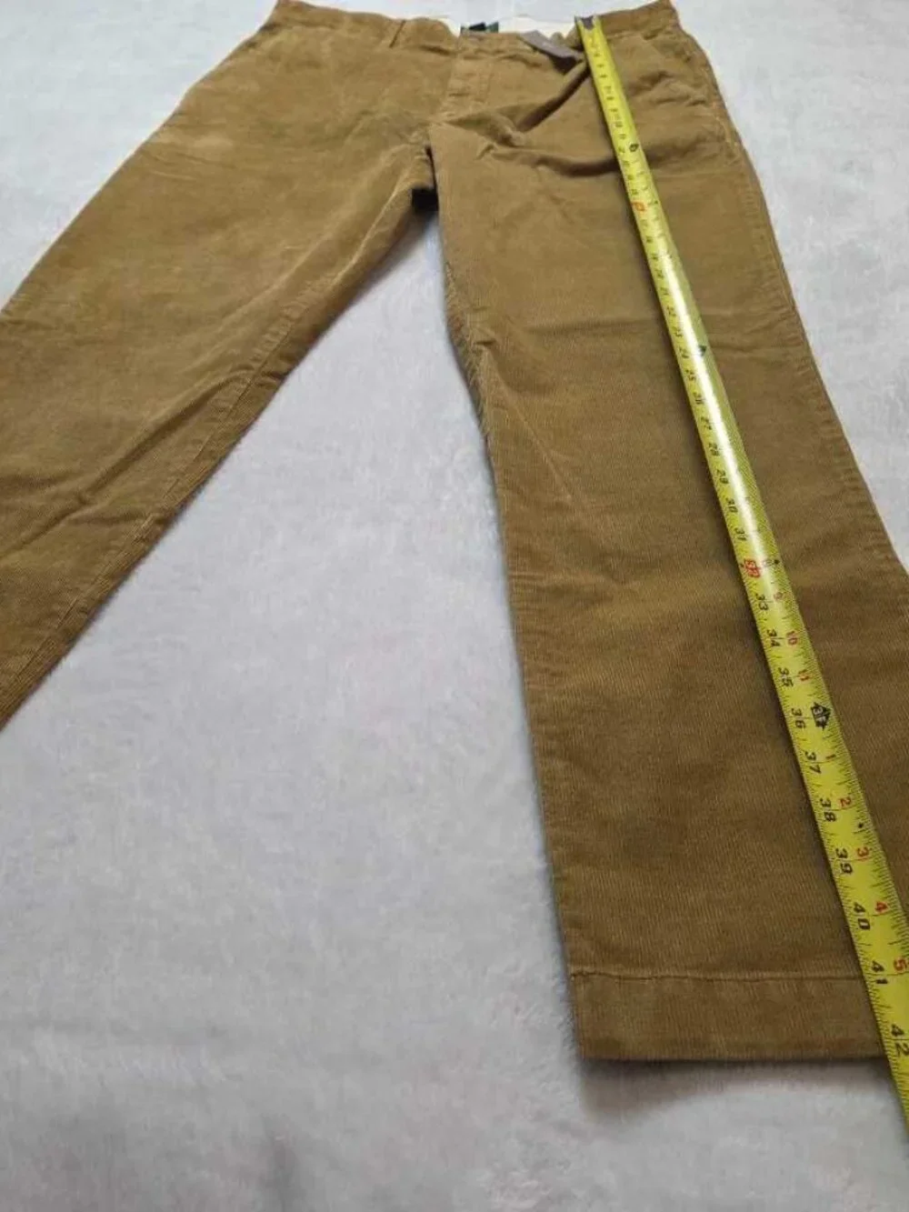 New 33x32 J.Crew broken in straight pant in stretch corduroy  Vintage Goldenrod